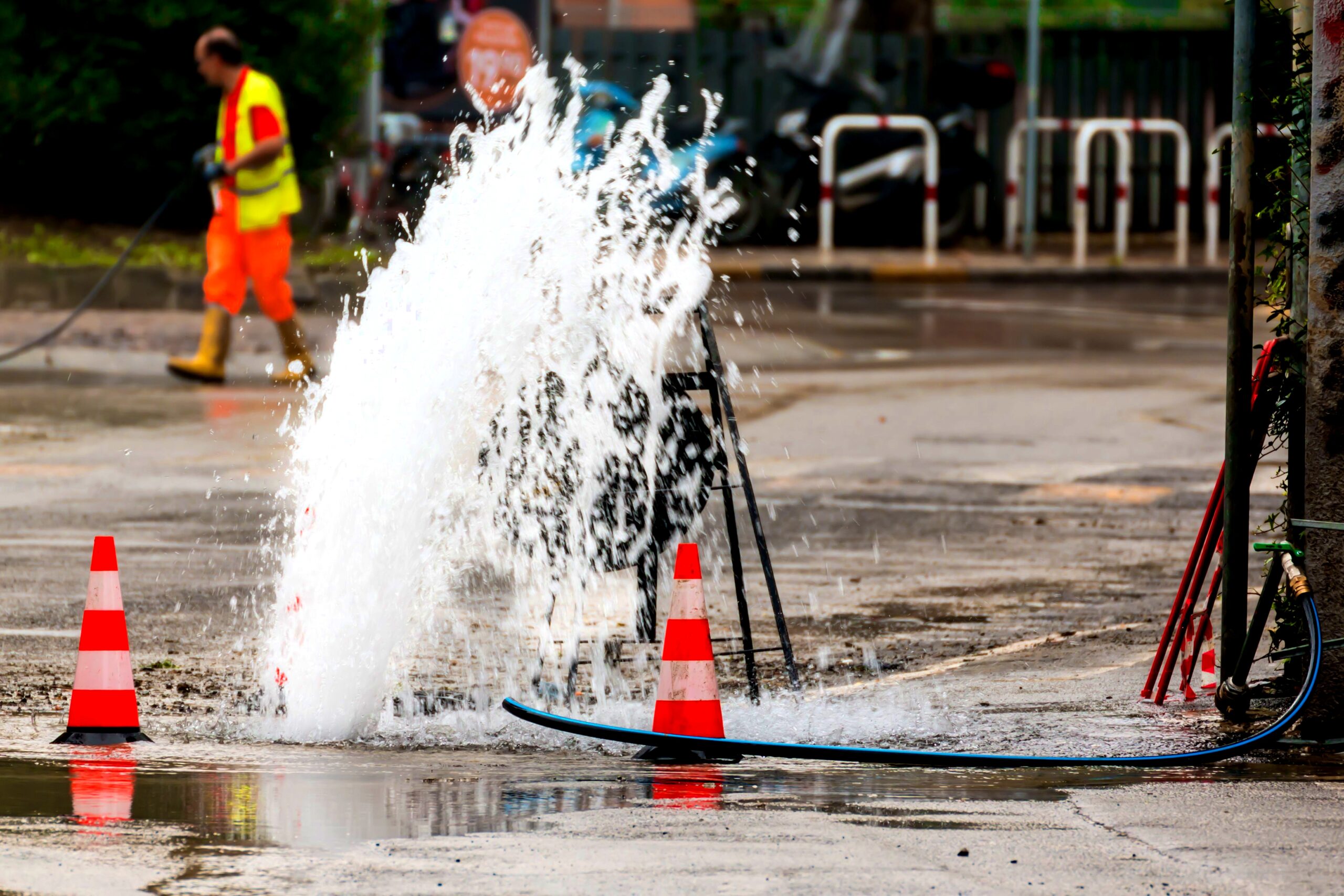 water mains cleaning